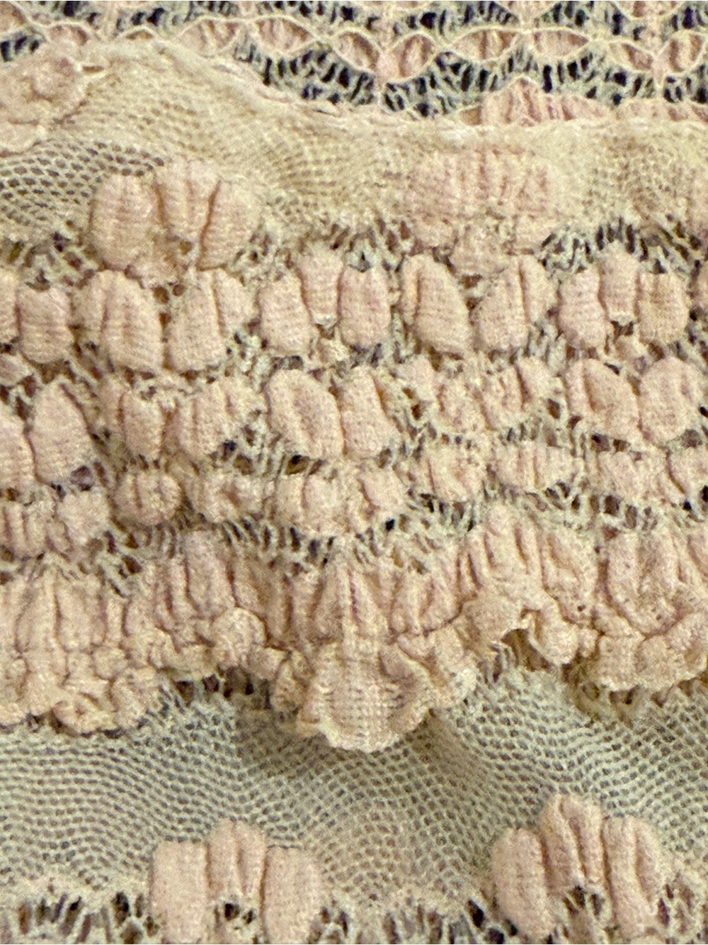 Free People Stretchy Ruffle Short Sleeve Top in Cream - Picture 5 of 6